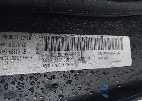 2017 Dodge Charger Srt Hellcat Rwd z USA, uszkodzony, nr VIN 2C3CDXL96HH517285